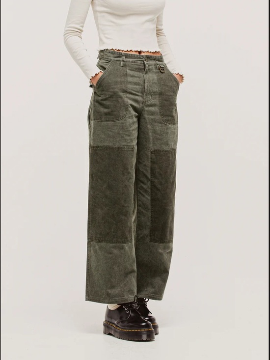P&Co Denim - SURPLUS HIGH WAISTED PANTS - KHAKI
